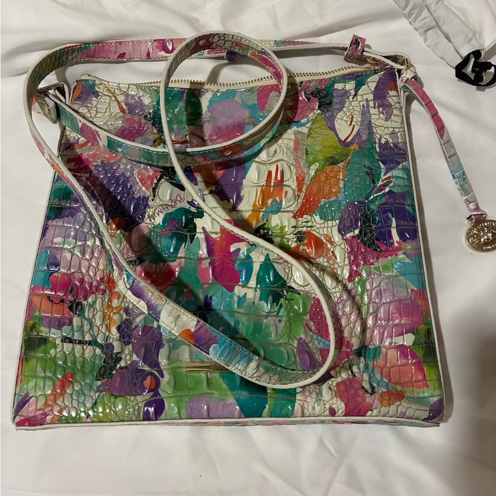 Brahmin Colorful Crocodile Embossed Women's Bag
